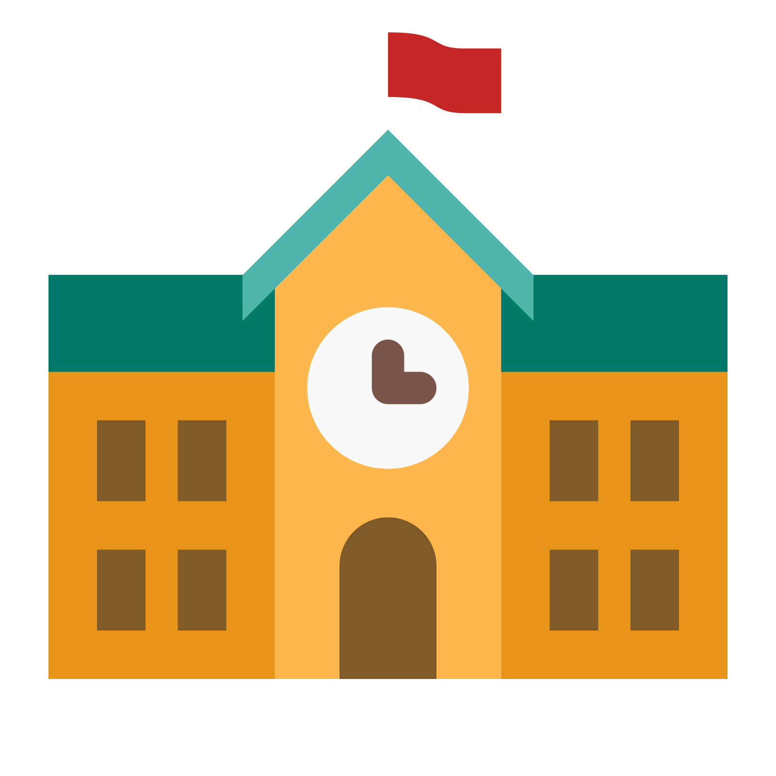 School icon. A school symbol 