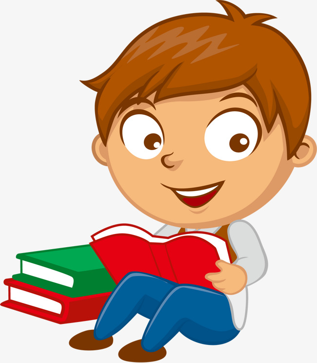 Vector Reading School Boy, Vector, Read, Reading Png And Vector - School Related, Transparent background PNG HD thumbnail