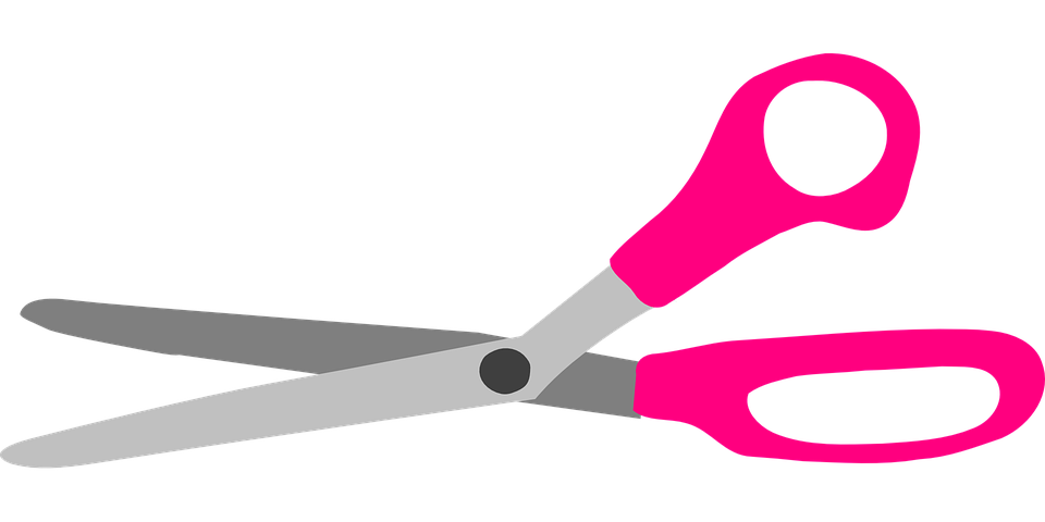 Scissors, Pink, Sharp, Equipment, Tool, Steel, Metal - Scissors, Transparent background PNG HD thumbnail