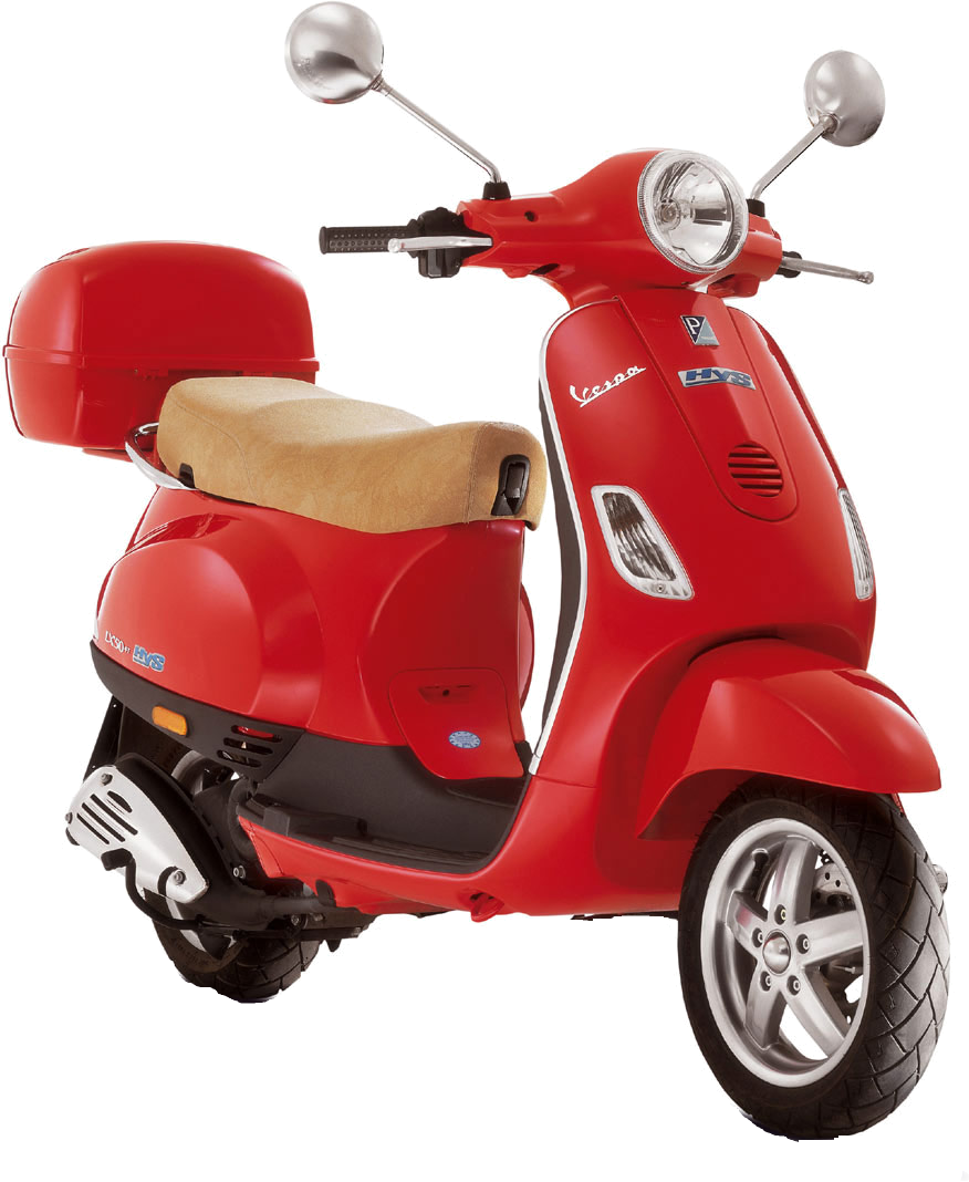 Red Scooter Png Image - Scooter, Transparent background PNG HD thumbnail