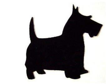 Scottie dog silhouette clip a