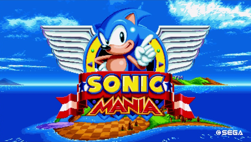 Sonic Mania Title Screen.png - Screen Bean Characters, Transparent background PNG HD thumbnail