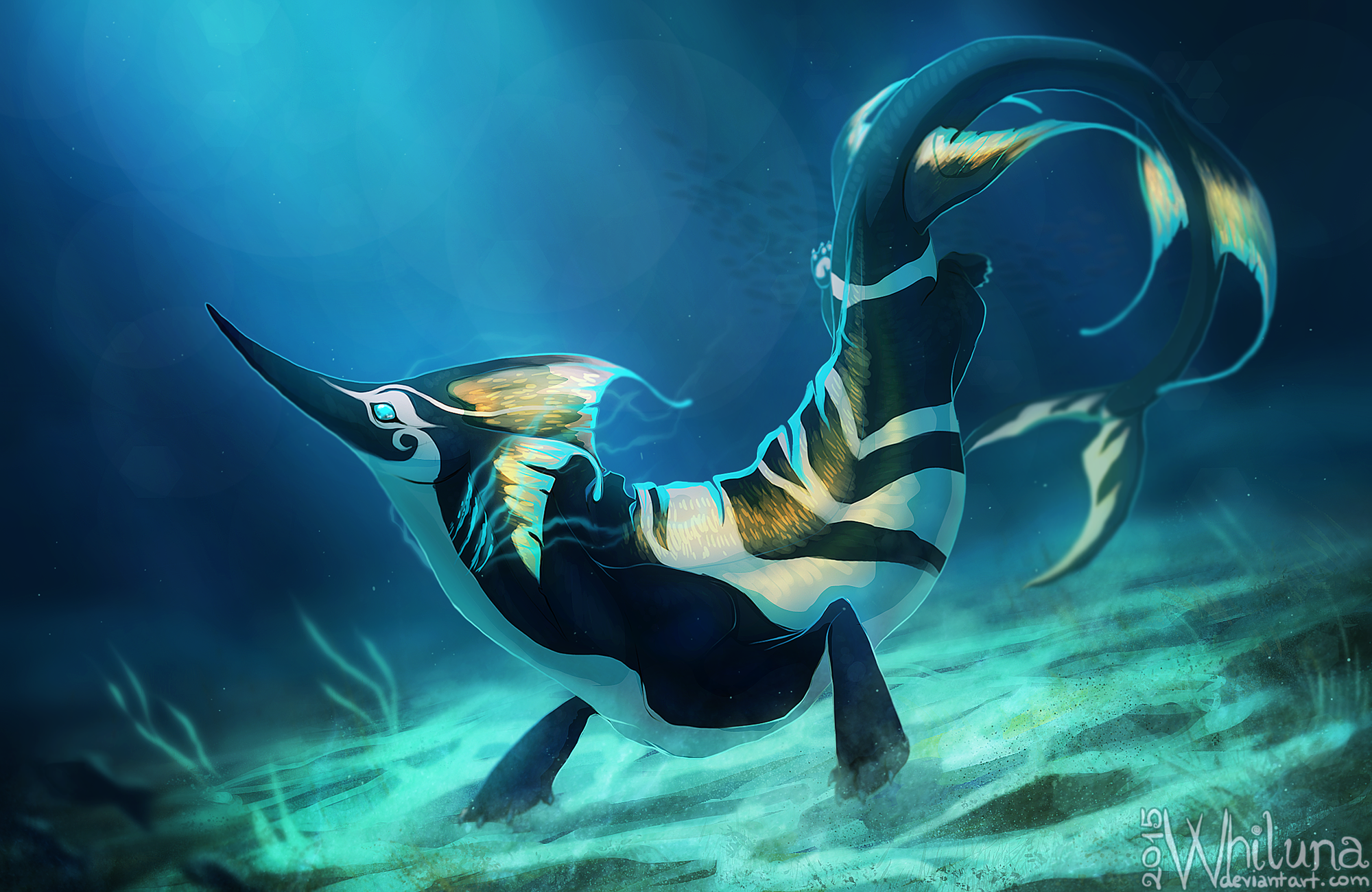Fantasy   Sea Monster Fish Animal Wallpaper - Sea Monster, Transparent background PNG HD thumbnail