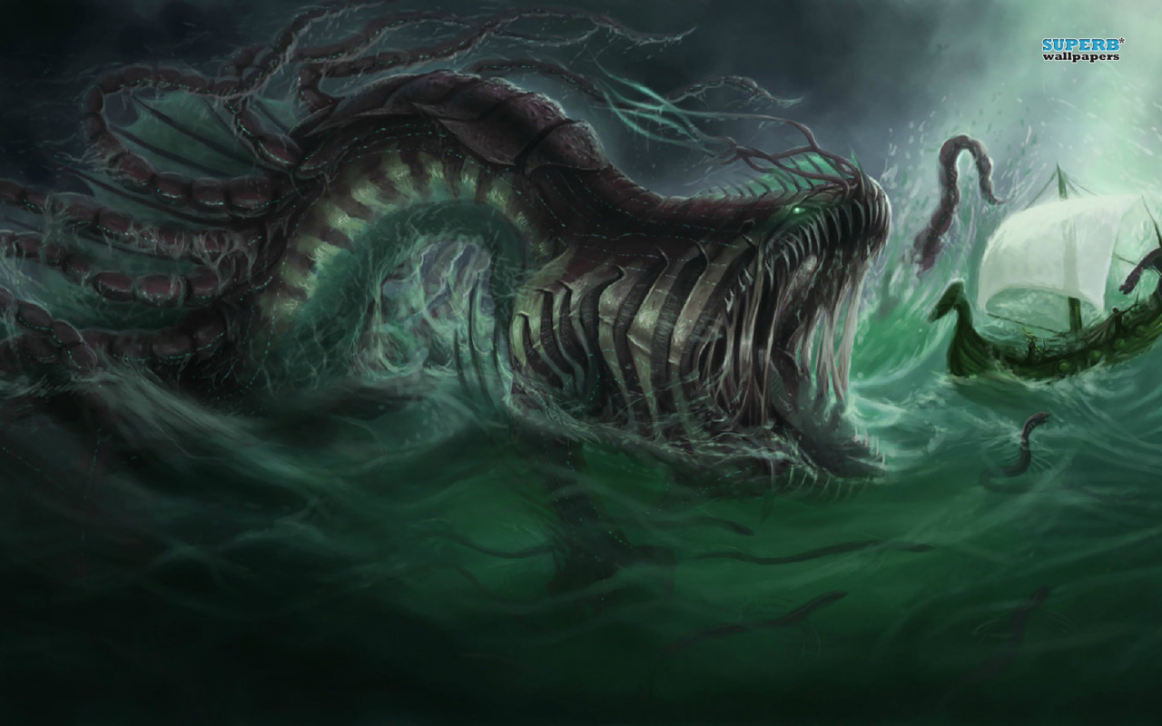 Fantasy - Sea Monster Wallpap