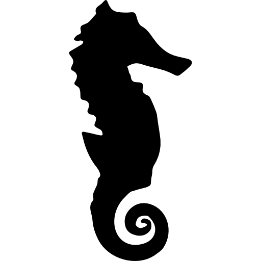 Seahorse Silhouette Free Icon - Seahorse, Transparent background PNG HD thumbnail