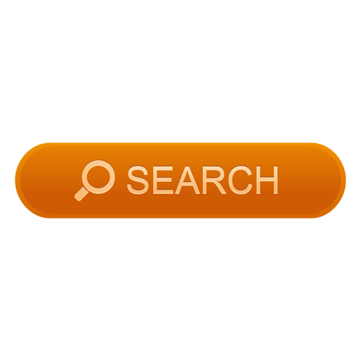 Search Orange Button - Search Button, Transparent background PNG HD thumbnail
