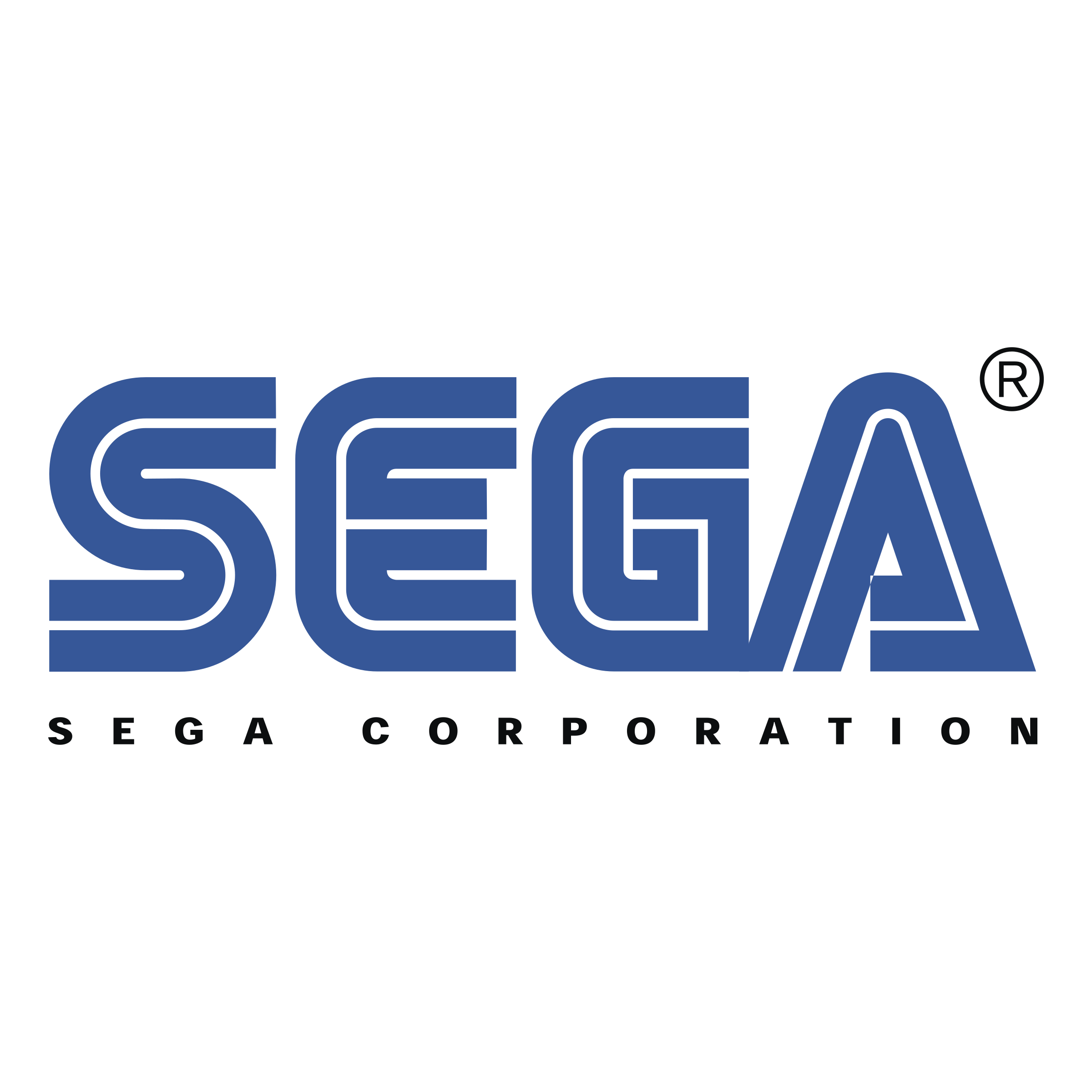 Sega - Sega Logo Black And Wh