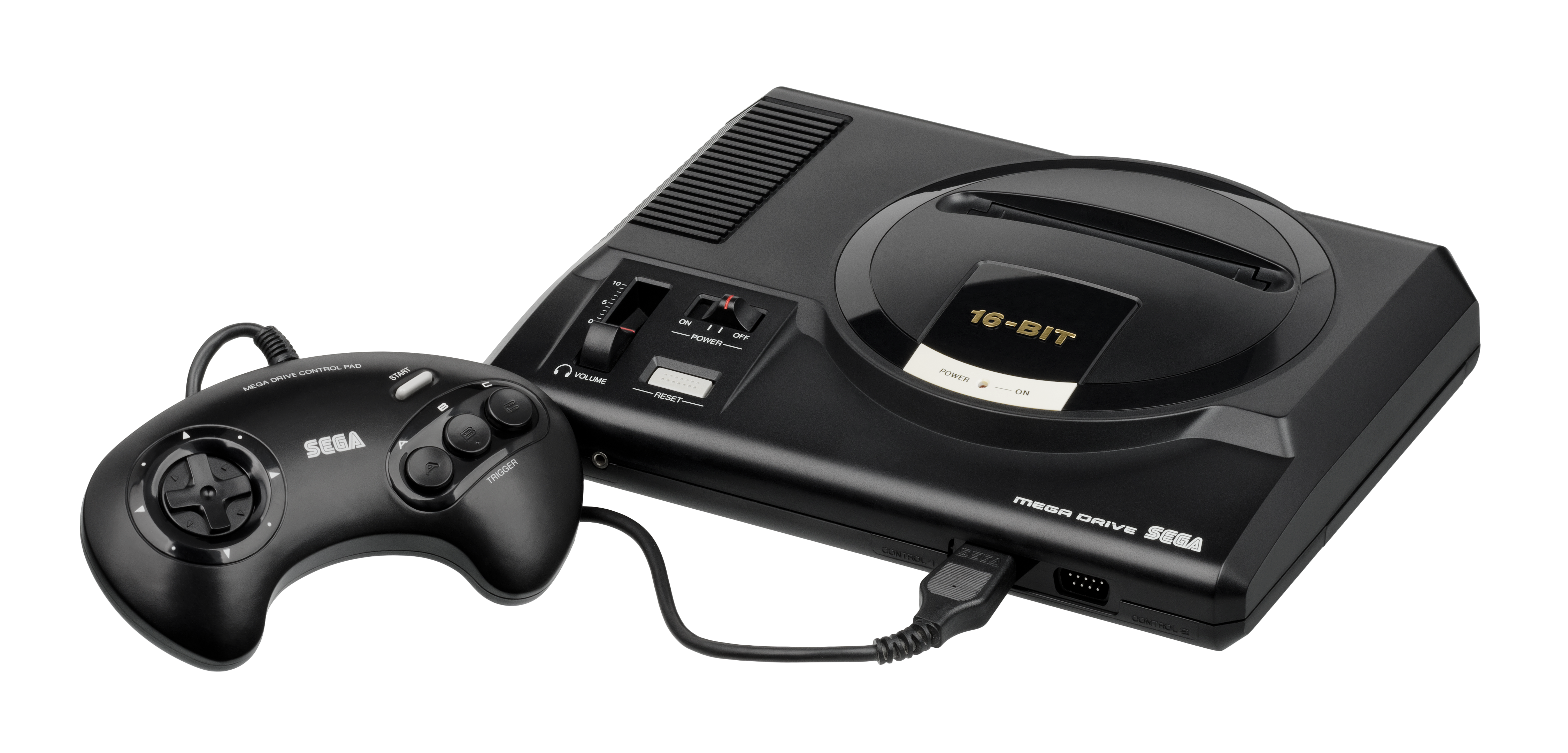 File:sega Mega Drive Eu Mk1 Wcontroller Fl. - Sega, Transparent background PNG HD thumbnail