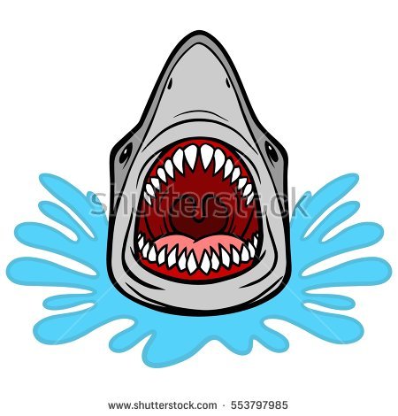 Sharkbite Surfboard Clipart
