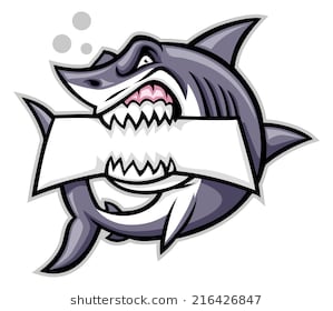Shark Bite A Blank Sign - Shark Bite Mark, Transparent background PNG HD thumbnail