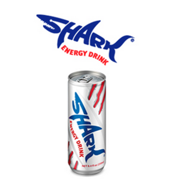 Shark Carbonated Energy Drink - Shark Energy, Transparent background PNG HD thumbnail