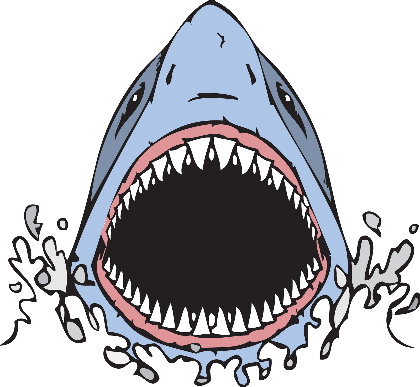 Pin Head Clipart Shark #1 - Shark Jaws, Transparent background PNG HD thumbnail
