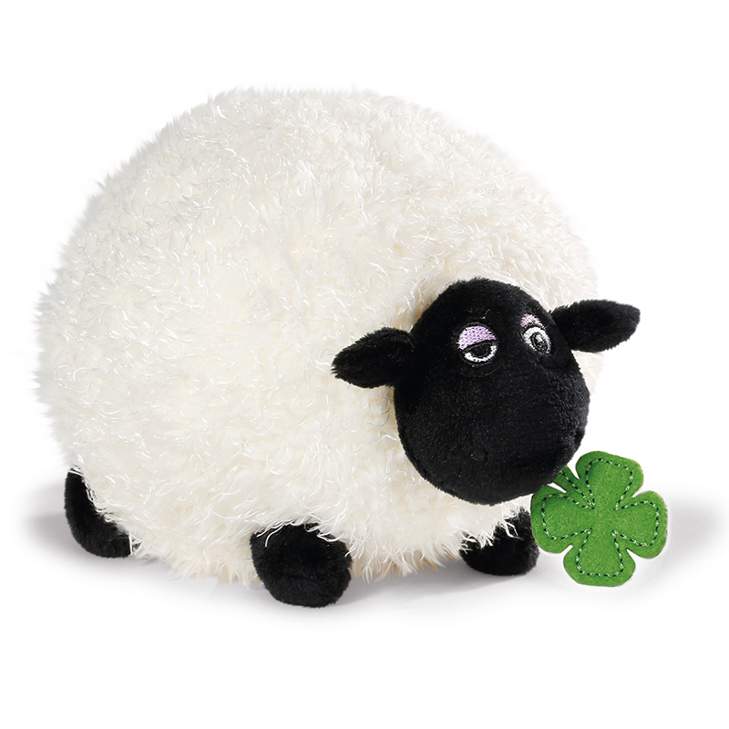 Standing Cuddly Toy Shaun The Sheep Shirley With Shamrock - Shaun Das Schaf, Transparent background PNG HD thumbnail