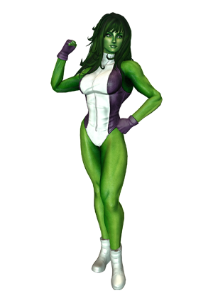 Click An Image Below To Get A Closer Look At She Hulku0027S First Costumes In Marvel Heroes 2015. - She Hulk, Transparent background PNG HD thumbnail