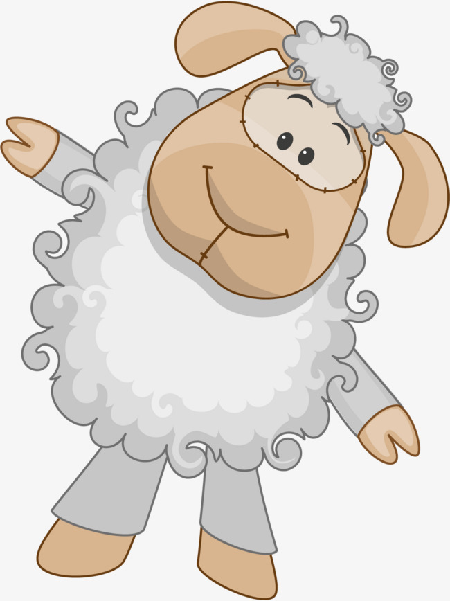 Hand Painted White Sheep, Hand, Adorkable, Wool Png Image And Clipart - Sheep And Wool, Transparent background PNG HD thumbnail