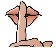 Practicing The Sign Is One Thing   Many Do, Many Donu0027T; But You Put Your Finger To Your Lips Like This - Shhh Lips, Transparent background PNG HD thumbnail