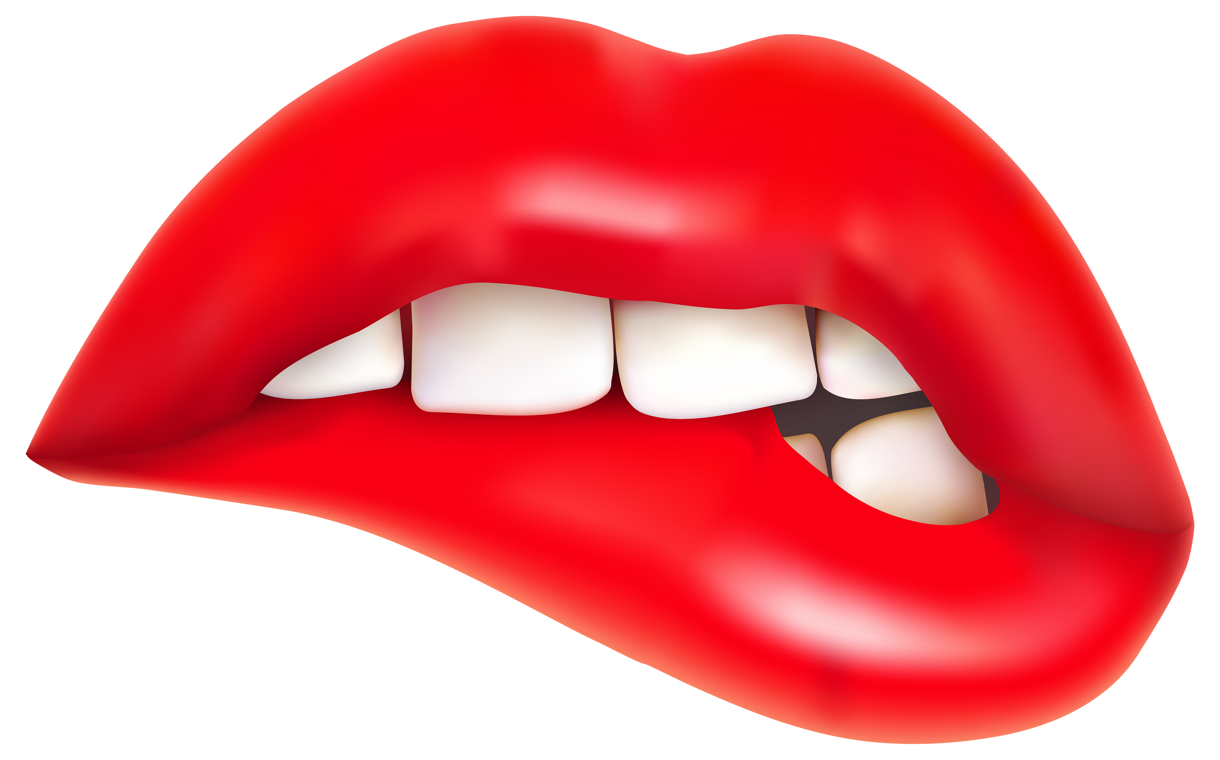 Smile Lips Clipart Free Clipart Images 5 - Shhh Lips, Transparent background PNG HD thumbnail