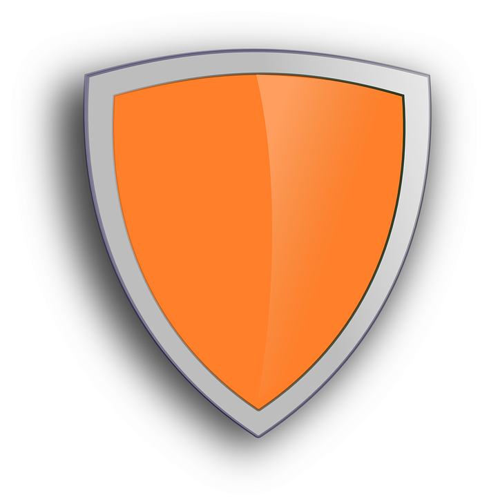 Protection Shield Armor Fortress Medieval Orange - Shield Armor, Transparent background PNG HD thumbnail