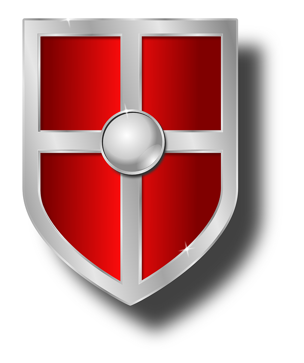 Shield Armour Red Emblem Insignia Crest Armor - Shield Armor, Transparent background PNG HD thumbnail