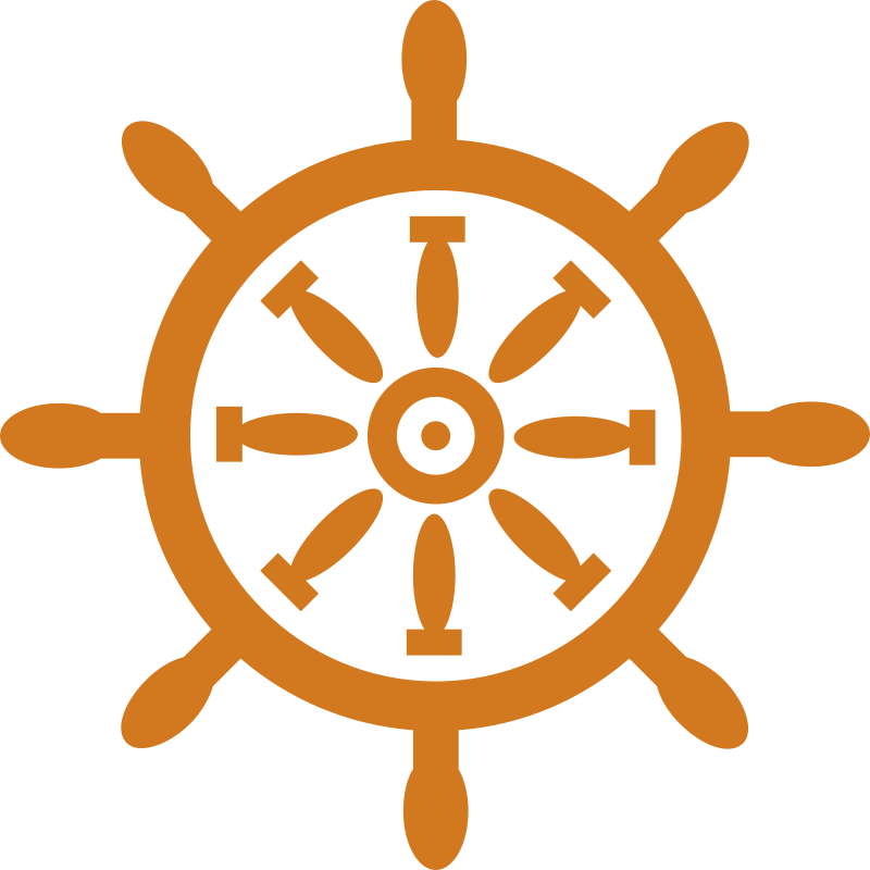 Sailor Clipart Wheel #8 - Ships Wheel, Transparent background PNG HD thumbnail
