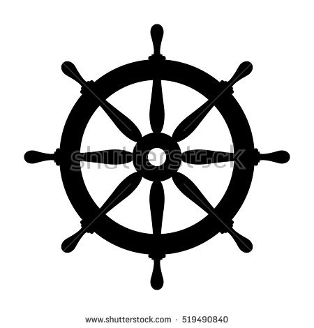 Ship Steering Wheel Vector Icon - Ships Wheel, Transparent background PNG HD thumbnail