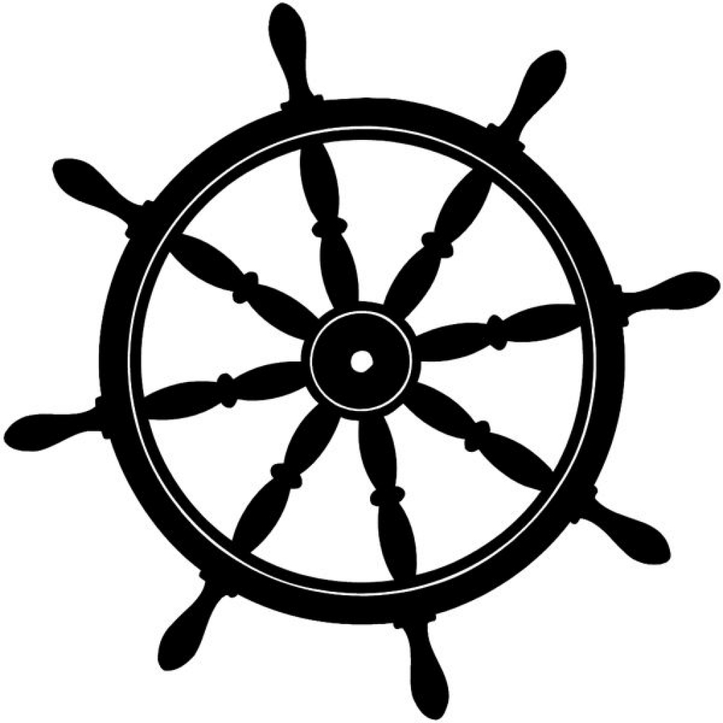 Ship Wheel Silhouette Ships Wheel Silhouette Vinyl Sticker For Mobile Boat Wheel Clip Art Top 10Boat Wheel Clip Art Hd Vektor - Ships Wheel, Transparent background PNG HD thumbnail