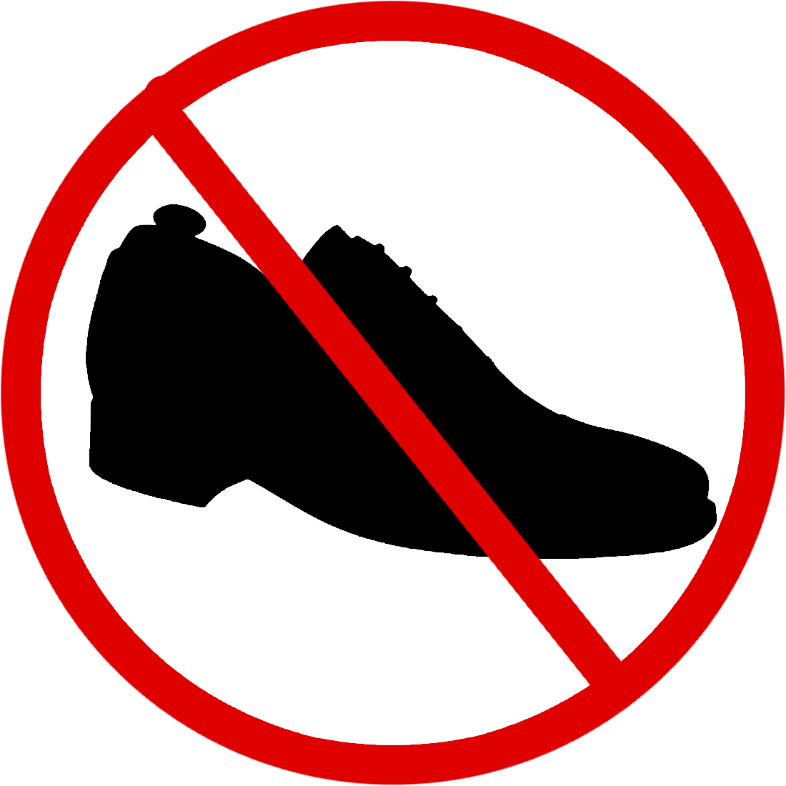 Shoes Allowed Clipart - Shoes Off, Transparent background PNG HD thumbnail