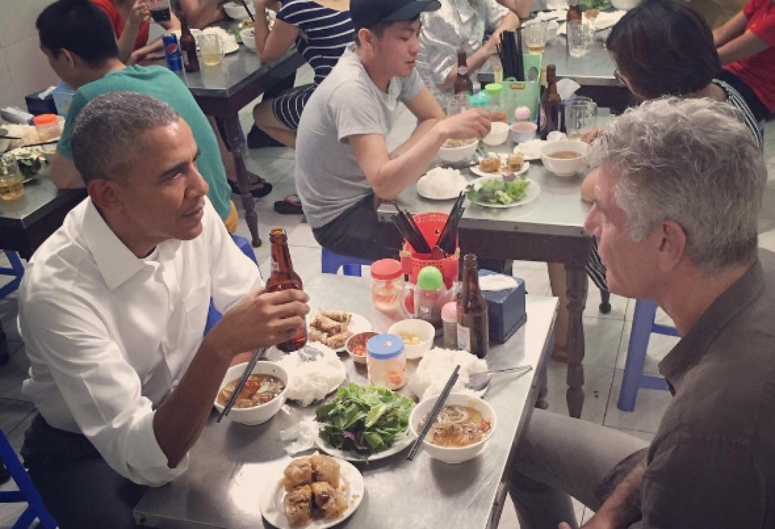 Photo: Anthony Bourdain/instagram - Shop Owner, Transparent background PNG HD thumbnail