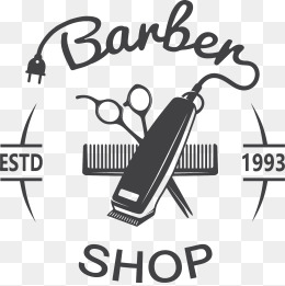 Barber Shop Sign, Vector, Decoration, Barbershop Png And Vector - Shop Black And White, Transparent background PNG HD thumbnail