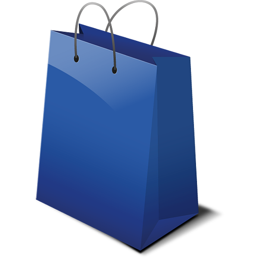 Shopping Bag Png - Blue Shopping Bag Png, Transparent background PNG HD thumbnail