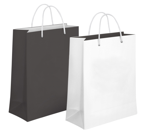 Shopping Bags PNG Black And White - Shopping Bag Trans