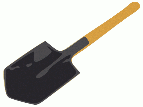 iron, shovel icon. Download P