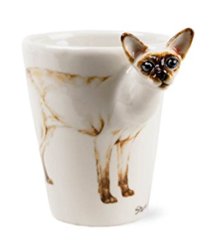 Siamese Cat 8Oz Light Brown Handmade Coffee Mug - Siamese, Transparent background PNG HD thumbnail