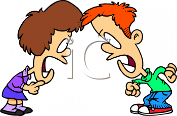 Pin Fight Clipart Argument #4 - Siblings Fighting, Transparent background PNG HD thumbnail