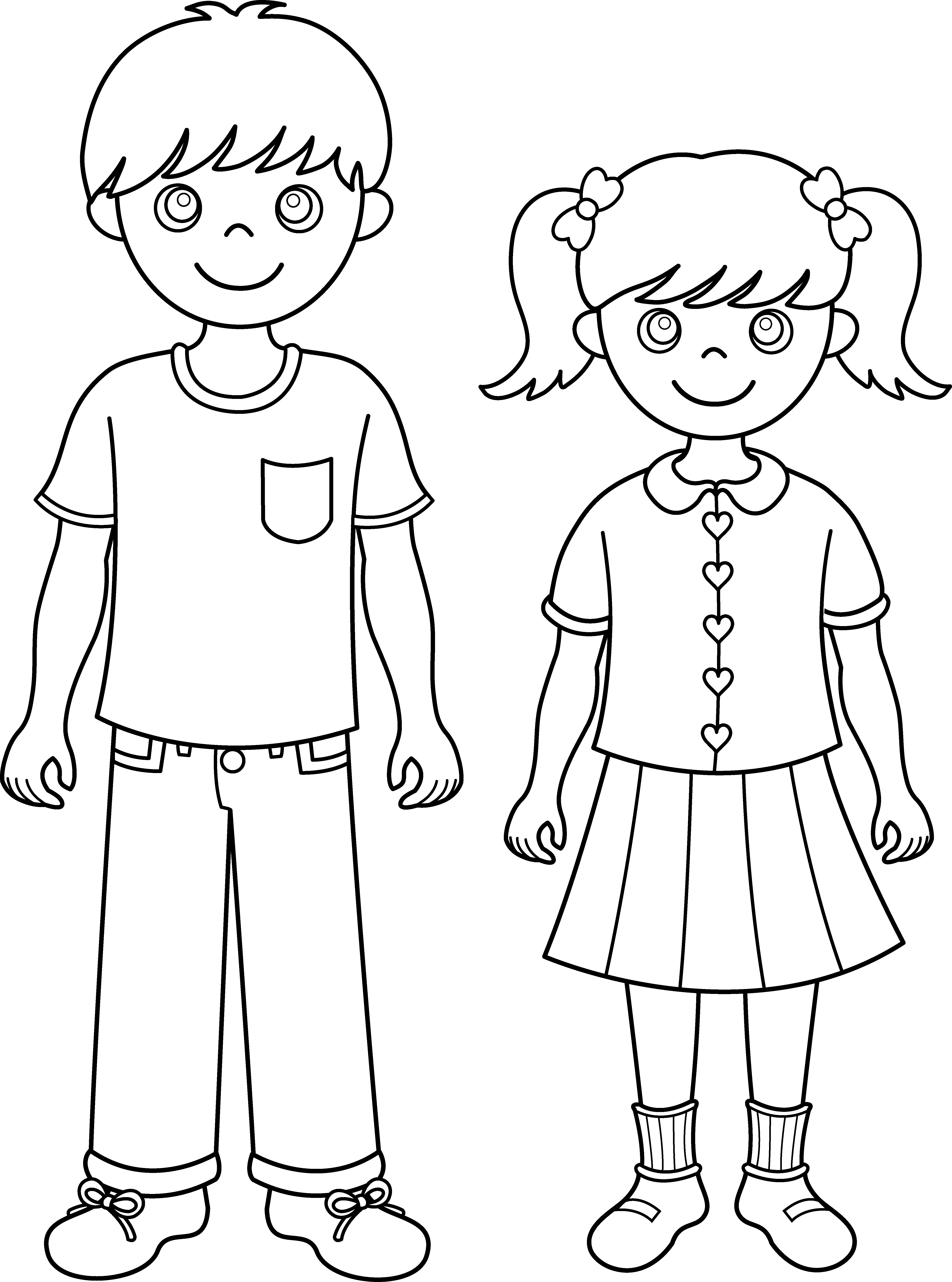 Clip Arts Related To : Sisters Clipart Black And White - Siblings Black And White, Transparent background PNG HD thumbnail
