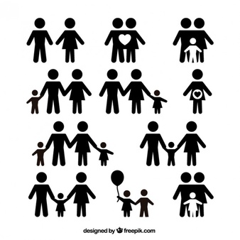 Variety Of Family Icons - Siblings Black And White, Transparent background PNG HD thumbnail