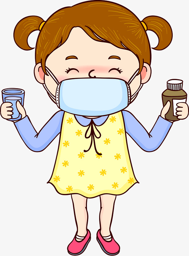 Cartoon Sick Little Girl, Cartoon, Sick, Little Girl Png Image And Clipart - Sick Girl In Bed, Transparent background PNG HD thumbnail