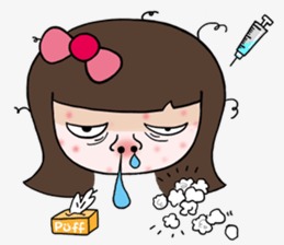 Cold, Sick, Girl Png Image And Clipart - Sick Girl In Bed, Transparent background PNG HD thumbnail