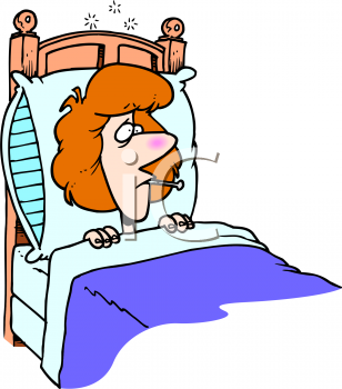 Royalty Free Clip Art Image   Png Sick Girl - Sick Girl In Bed, Transparent background PNG HD thumbnail