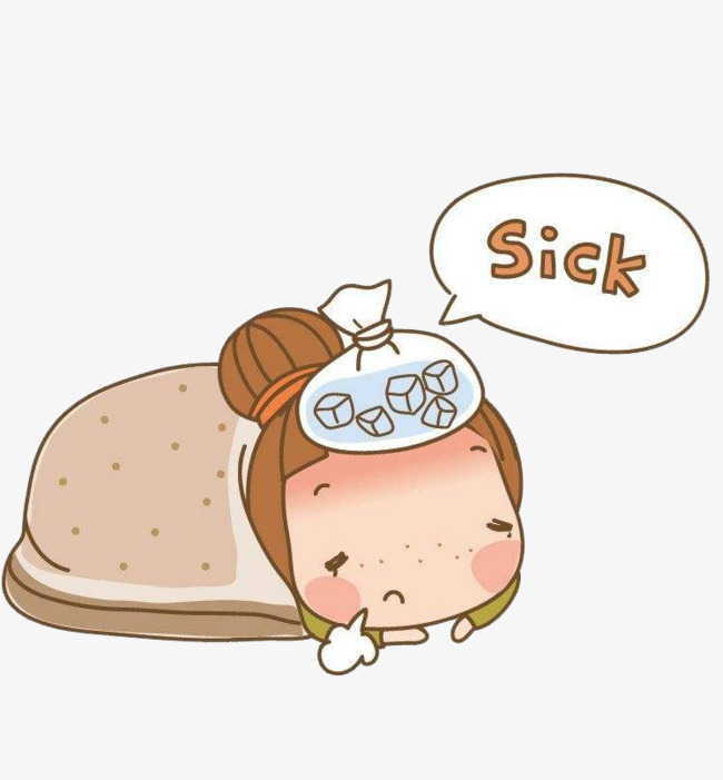 Sick Girl, Sick, Girl, Uncomfortable Png Image And Clipart - Sick Girl In Bed, Transparent background PNG HD thumbnail