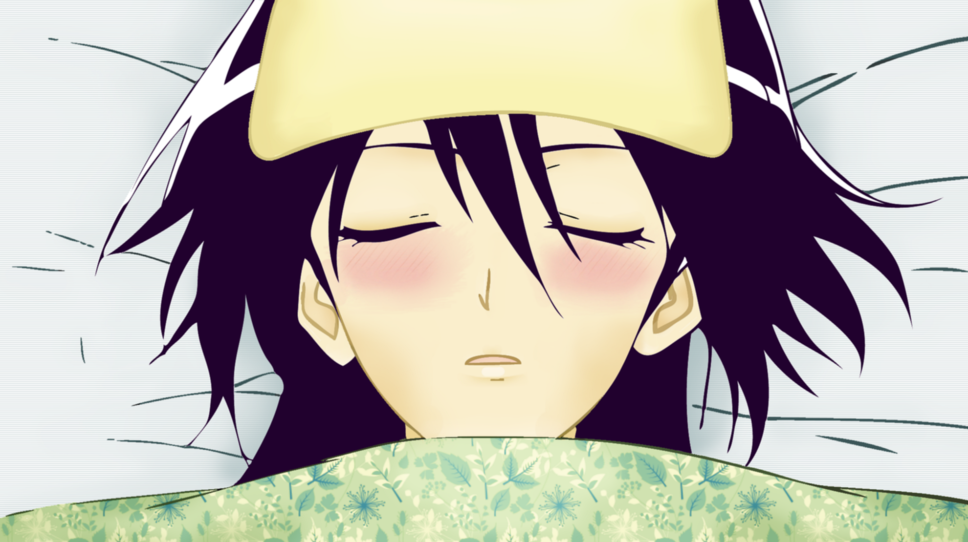 Colouring Sick Misaki Wallpapers Hd - Sick In Bed, Transparent background PNG HD thumbnail
