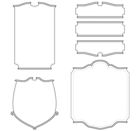 Old English Signs Vector Art - Sign Vector, Transparent background PNG HD thumbnail