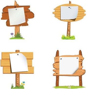 Wood Signs Vector - Sign Vector, Transparent background PNG HD thumbnail