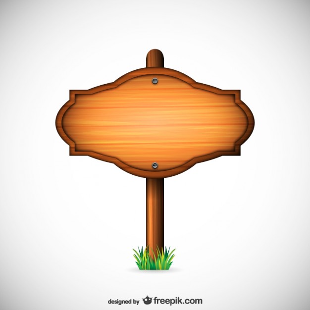 Wooden Sign Free Vector - Sign Vector, Transparent background PNG HD thumbnail