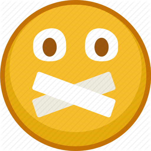 Emoji, Emoticon, Emoticons, Silence, Smile, Taped, Zipped Icon - Silence, Transparent background PNG HD thumbnail