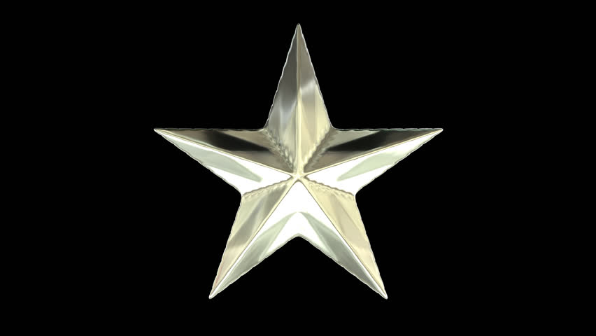 Animated Spinning Silver Star Against Transparent Background 2 (Alpha Channel Embedded With Hd Png File - Silver, Transparent background PNG HD thumbnail