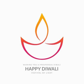 Diwali Colorful Symbol - Simple Diya, Transparent background PNG HD thumbnail