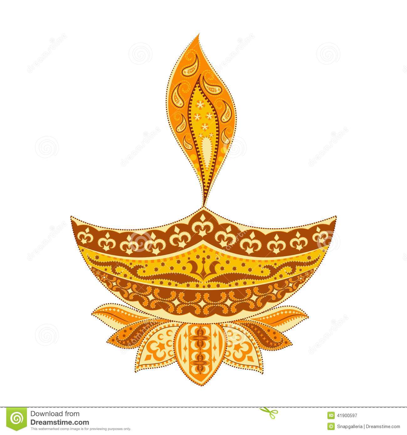 Diwali colorful symbol