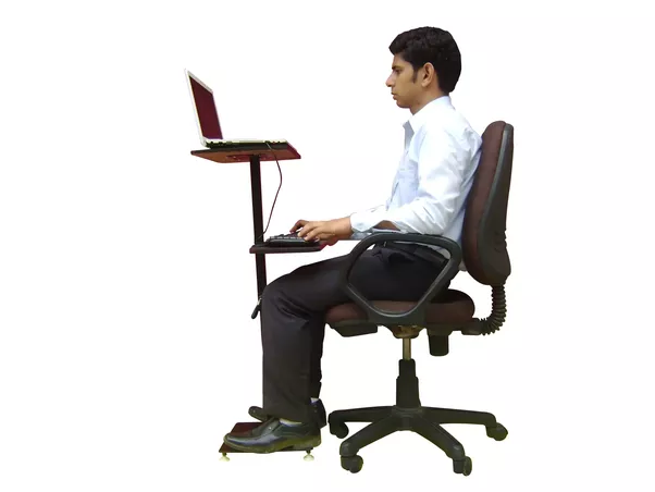 After Searching Allot I Found One Sit Stand Desk. - Sit At Desk, Transparent background PNG HD thumbnail