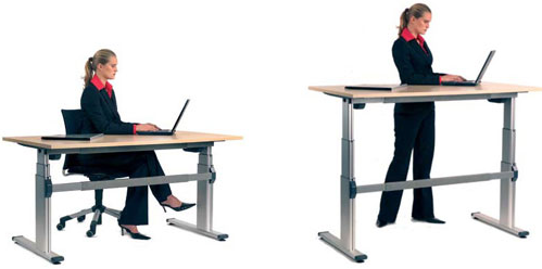 Sit At Desk Png - Height Adjustable Desks Are The Optimal Choice For Alternating Between Postures, However, One Drawback Is That They Come At A Steeper Price Point., Transparent background PNG HD thumbnail